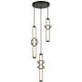 Italux Bruni PND273723A57WBK lampa wisząca 3x57 W czarna zdj.1