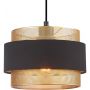 Italux Bans PND274671BKGD lampa wisząca 1x40 W czarna-złota zdj.2