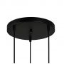 Italux Zulo PND278123ABKSG lampa wisząca 3x40 W czarna zdj.3