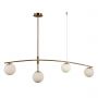 Italux Senai PND313224HB lampa wisząca 4x5 W mosiądz zdj.2