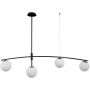 Italux Senai PND313224ASB lampa wisząca 4x5 W czarna zdj.1
