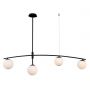 Italux Senai PND313224ASB lampa wisząca 4x5 W czarna zdj.2