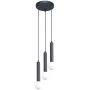 Italux Filano PND335743BK lampa wisząca 3x5 W czarna zdj.1