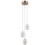 Italux Alani PND343753HBR lampa wisząca 3x15 W złota zdj.1