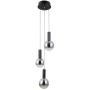 Italux Strela PND343783SBK lampa wisząca 3x5 W czarna zdj.1