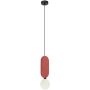 Italux Lorenzo PND598151RED lampa wisząca 1x25 W czerwona zdj.1