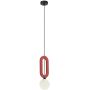 Italux Masso PND598391RED lampa wisząca 1x25 W czerwona zdj.1