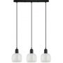 Italux Lamezia PND675943BKCL lampa wisząca 3x40 W czarna zdj.1