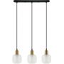 Italux Lamezia PND675943BROCL lampa wisząca 3x40 W brązowa zdj.1