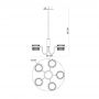 Italux Tiara PND77362540WGD lampa podsufitowa 4x40 W złota zdj.2