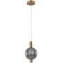 Italux Lenti PND836311BROSG lampa wisząca 1x7 W przydymiona-złota zdj.1