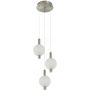 Italux Lenti PND836313SCWH lampa wisząca 3x18 W biała-chrom zdj.1