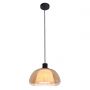 Italux Apiro PND84638BKAMB lampa wisząca 1x7 W bursztynowa zdj.2