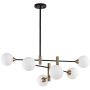 Italux Marino PND91486OPAL lampa podsufitowa 6x25 W czarna zdj.1