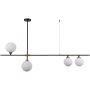Italux Belmonte PND91524 lampa wisząca 4x25 W czarna zdj.1