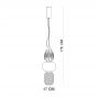 Italux Ersi PND9837428WGD lampa wisząca 2x28 W złota zdj.2