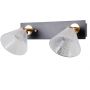 Italux Orella WL343932BKHBR kinkiet 2x8 W czarny zdj.1