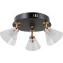 Italux Orella WL343933RBKHBR lampa podsufitowa 3x12 W czarna zdj.1