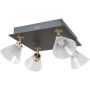 Italux Orella WL343934SBKHBR lampa podsufitowa 4x16 W czarna zdj.1