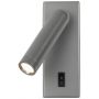 Italux Nova WL463761GR kinkiet 1x2.5 W szary zdj.1