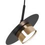 Kaja Burgas K5455 lampa wisząca 1x10 W czarna-złota zdj.3