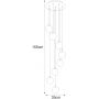 Kaja Dori K5557 lampa wisząca x10 W czarna-grafitowa zdj.2
