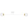 Kaja Elmo K5315 lampa podsufitowa 2x10 W biała-złota zdj.1