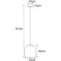 Kaja Inga K5630 lampa wisząca 1x15 W czarna-grafitowa zdj.2