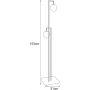 Kaja Parma K5764 lampa stojąca 2x10 W czarna-przezroczysta zdj.2
