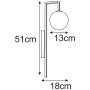 Kaja Tores K5773 kinkiet 1x10 W czarny-grafitowy zdj.2