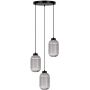Kaja Silva K5755 lampa wisząca 3x15 W czarna-grafitowa zdj.1