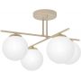 Kaja Savia K5793 lampa podsufitowa 4x10 W biała-złota-beżowa zdj.1