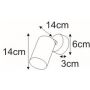 Kaja Mati k5820 lampa podsufitowa 1x10 W złota-beżowa zdj.2