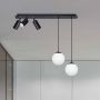 Kaja Albio K4138 lampa podsufitowa 5x40 W biała-czarna zdj.4