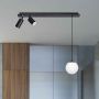 Kaja Albio K4137 lampa wisząca 3x40 W biała-czarna zdj.4