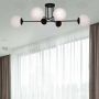 Kaja Savoy K4925 lampa podsufitowa 6x40 W biała-czarna zdj.5