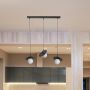 Kaja Sante K5374 lampa wisząca 3x10 W biała-czarna zdj.5