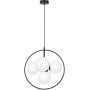 Kaja Geo K3838 lampa wisząca 5x10 W biała-czarna zdj.1