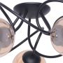 Kaja Floro K5127 lampa podsufitowa 5x40 W czarna-bursztynowa zdj.4