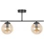 Kaja Delta K5163 lampa podsufitowa 2x10 W czarna-bursztynowa zdj.1