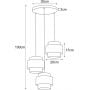 Kaja Etela K5172 lampa wisząca 3x40 W czarny zdj.2