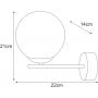 Kaja Gamma K5307 kinkiet 1x10 W czarny-grafitowy zdj.2