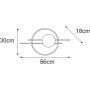 Kaja Astra K5340 kinkiet 1x40 W czarny zdj.2