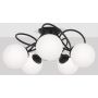 Kaja Nela K5351 lampa podsufitowa 5x40 W czarna zdj.1