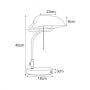 Kaja Bank KMT208 lampa stołowa 1x15 W zielona zdj.2