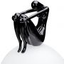Moosee Uomo MSE1501100432 lampa stojąca 1x40 W biała-czarna zdj.3