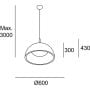 Leds C4 Umbrella 002727AP05 lampa wisząca zdj.2