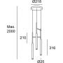 Leds C4 Candle 0060212727 lampa wisząca zdj.2