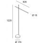 Leds C4 Tubs 25810205M1 lampa stojąca zdj.2