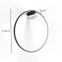 Light Prestige Mirror LP9991WSBKCCT kinkiet 1x33 W czarny zdj.2